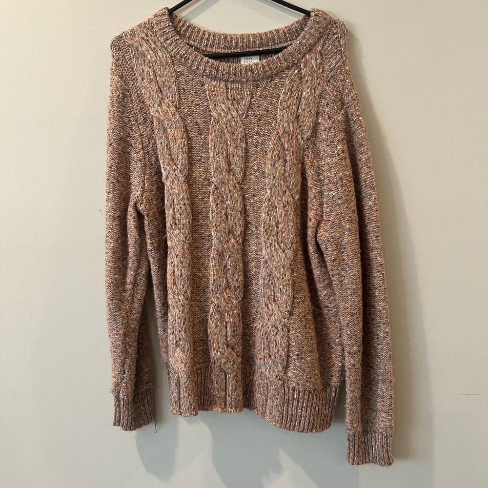 Orange pastel knitted sweater